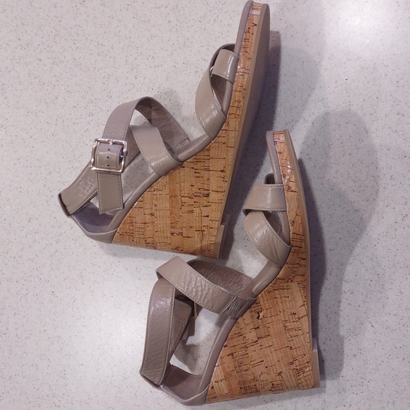 Cole Haan Grand Os Cork Wedge Sandals Size 9 Medium EUC - Picture 5 of 16